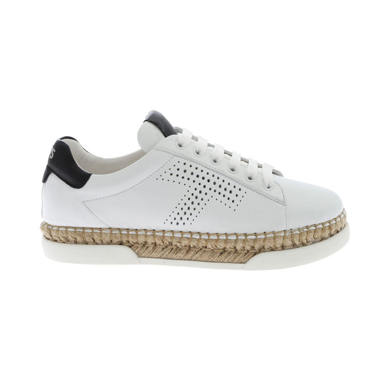 爱神菲是什么牌子, Tod's | TOD'S 女士白色拉菲草运动鞋 XXW96A0Y551JUS0001商品图片 独家减免邮费