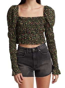 CAROLINE CONSTAS是什么牌子, CAROLINE CONSTAS | Delilah Floral Crop Top商品图片 2.7折