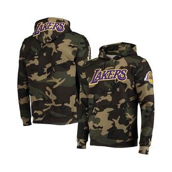 推荐Men's Camo Los Angeles Lakers Team Pullover Hoodie商品