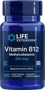 推荐Life Extension Vitamin B12 Methylcobalamin - 500 mcg (100 Lozenges, Vegetarian)商品