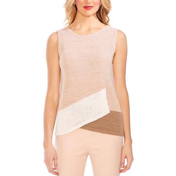 Vince Camuto经典款, Vince Camuto | Vince Camuto Womens Oasis Bloom Crossover Colorblock Tank Top Sweater商品图片 4折