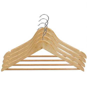 商品Home Basics | Home Basics Non-Slip Wood Hanger, (Pack of 5), Natural,商家Premium Outlets,价格¥118图片