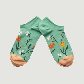 商品Bonne Maison | Ming Tulip Socks VERT Bonne Maison,商家L'Exception,价格¥150图片