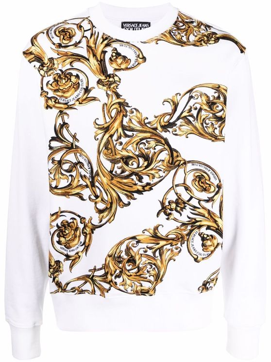 范思哲卫衣好用吗, Versace | VERSACE JEANS COUTURE 男士白色棉质卫衣 72GAI3R9-FS019-G03商品图片 独家减免邮费