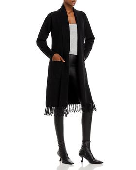 Tahari | Fringe Hem Duster Cardigan商品图片,满$100享8折, 满折