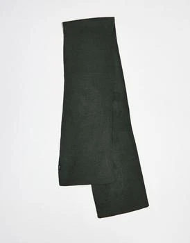 推荐French Connection FCUK ribbed scarf in dark green商品