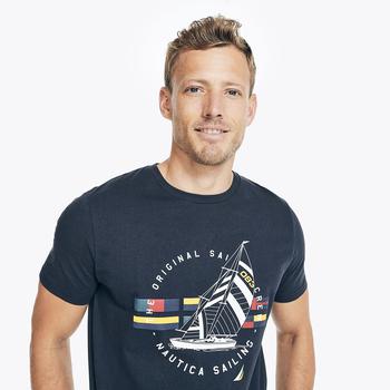 Nautica | Nautica Mens Sailboat Graphic T-Shirt商品图片,5折