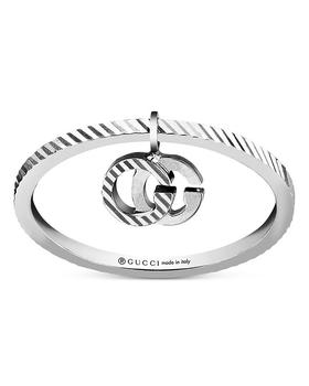 商品18K White Gold Double G Charm Ring,商家Bloomingdale's,价格¥5634图片