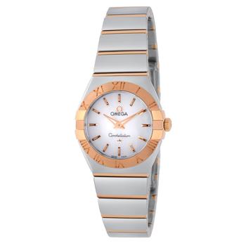 推荐Omega Constellation 18K Rose Gold And Stainless Steel Quartz Women's Watch 123.20.24.60.05.003商品