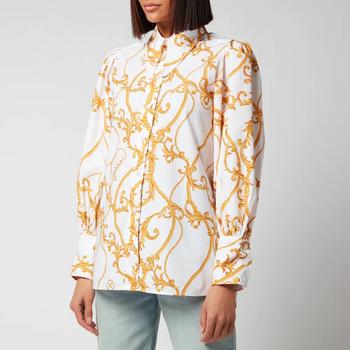 Ganni | Ganni Women's Printed Cotton Poplin Shirt - Egret商品图片 