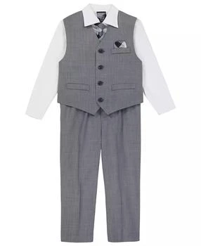 Nautica | Baby Boys Deco Sharkskin Vest, 4-Piece Set,商家Macy's,价格¥211