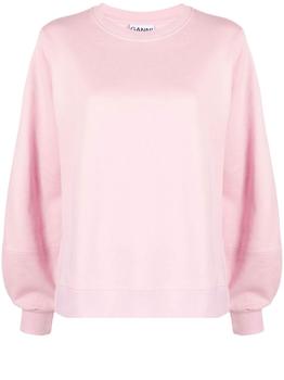 Ganni | Pink sweatshirt with logo商品图片,6.5折