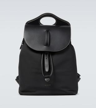 推荐Nylon and leather Pocket backpack商品