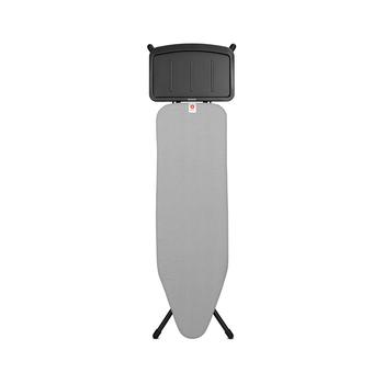 商品Brabantia | Ironing Board B, 49" x 15", 124 x 38 Centimeter - Solid Steam Unit Holder, 1" 25 Millimeter Black Frame, Metalized,商家Macy's,价格¥1506图片