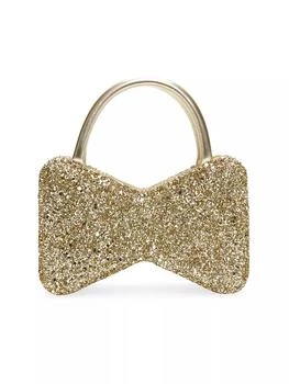 推荐Bow-Shape Glitter Top Handle Bag商品