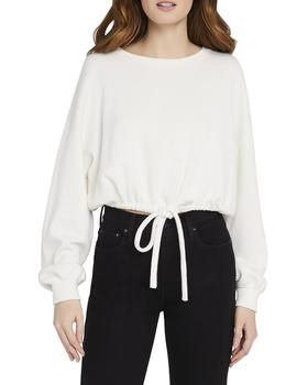 Alice + Olivia | Bernetta Cropped Pullover with Drawstring Hem商品图片,满$200减$50, 满减