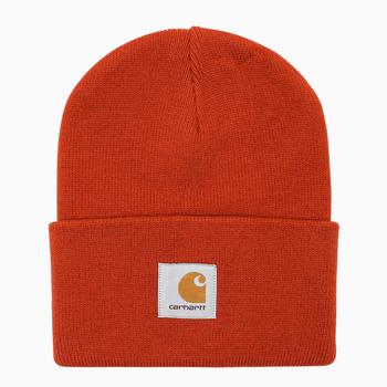 Carhartt WIP | Orange logo-patch beanie商品图片,