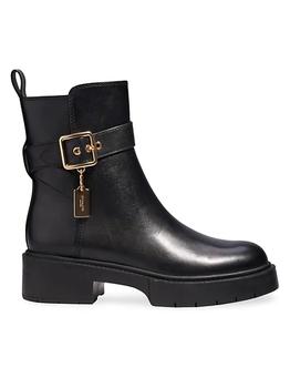 推荐Lacey Leather Lug-Sole Ankle Boots商品