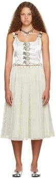 CHOPOVA LOWENA | SSENSE Exclusive White Wedding Apollo Midi Dress 