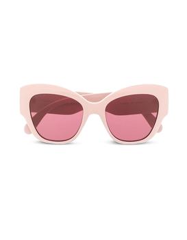 推荐Pink Quilted Acetate Cat-eye Frame Women's Sunglasses商品