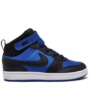 NIKE | Little Boys' Court Borough Mid 2 Fastening Strap Casual Sneakers from Finish Line,商家Macy's,价格¥563