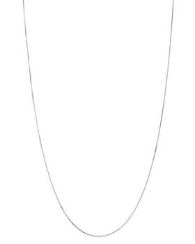 商品Box Link Chain Necklace in 14K White Gold, 0.55m - 100% Exclusive图片