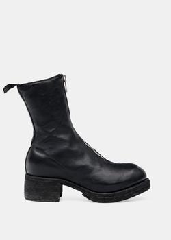 推荐Guidi Black PL2WZ Front Zip Boots商品