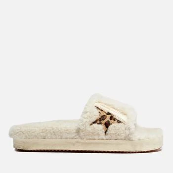 Golden Goose | Golden Goose Poolstar Appliquéd Shearling Slides 额外6.3折, 额外六三折