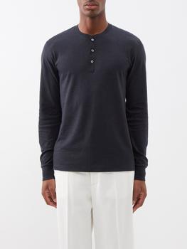 Ralph Lauren | Henley cotton-jersey top商品图片,7折