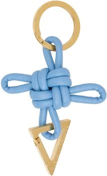Bottega Veneta | Blue Triangle Key Ring,商家Ssense US,价格¥2984