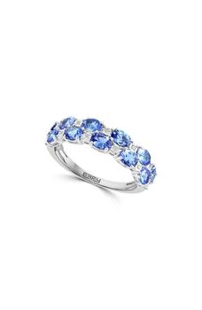 Effy | Sterling Silver Diamond & Tanzanite Ring,商家Nordstrom Rack,价格¥1046