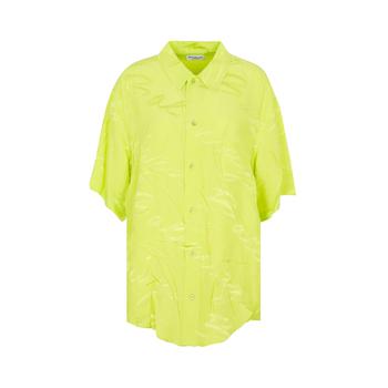 巴黎世家衬衫价格, Balenciaga | BALENCIAGA  SHORT-SLEEVED OVERSIZE SHIRT商品图片 7.6折