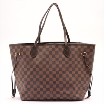 lv女包, [二手商品] Louis Vuitton | Louis Vuitton Damier Ebene Canvas Leather Neverfull MM Bag商品图片 