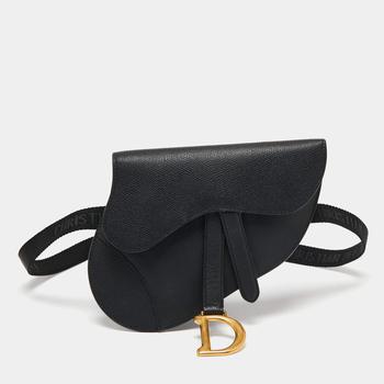 Dior | Dior Black Leather Saddle Belt Bag商品图片,9.6折, 满1件减$100, 满减