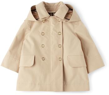 burberry风衣北京, Burberry | Baby Beige Cotton Trench Coat商品图片 8折