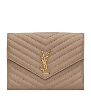 Yves Saint Laurent | Small Monogram Matelassé Envelope Wallet 