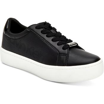 ck鞋板鞋, Calvin Klein | Calvin Klein Womens Clarine Leather Athleisure Fashion Sneakers商品图片 6折