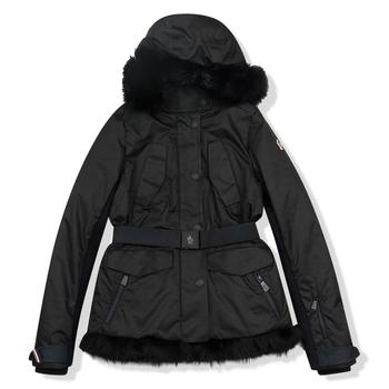 推荐Moncler Ardiden Giubbotto Fur Hood Jacket Black商品