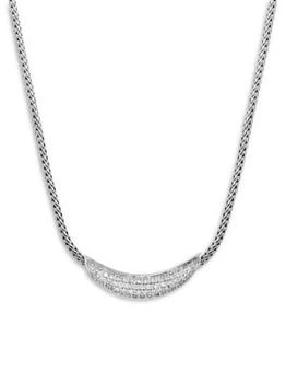 John Hardy | Classic Chain Sterling Silver & 0.32 TCW Diamond Necklace,商家Saks OFF 5TH,价格¥8083