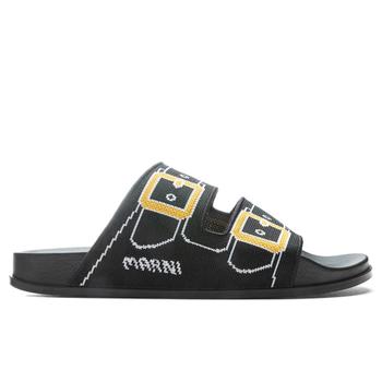 推荐Marni Sandal - Black/Gold商品