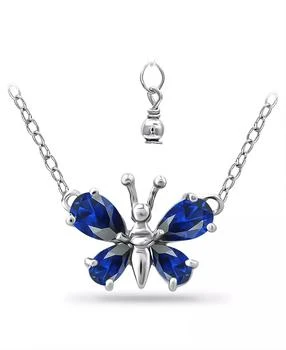 Giani Bernini | Simulated Blue Sapphire Butterfly Necklace,商家Macy's,价格¥113