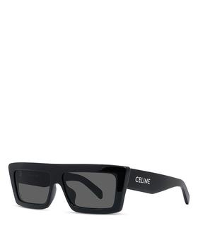 Celine | Monochroms Rectangular Sunglasses, 57mm商品图片,额外9.5折, 独家减免邮费, 额外九五折