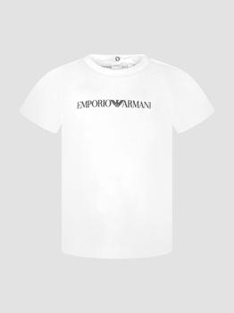 推荐Emporio Armani White Baby Boys T-Shirt商品