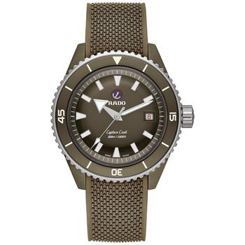 Rado | Men's Swiss Automatic Captain Cook Diver Olive Ceramic Bracelet Watch 43mm商品图片,