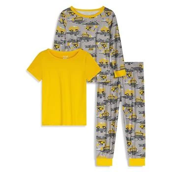 Max & Olivia | Baby Boys Snug Fit Pajama with Pant, Long Sleeve T-shirt and Short Sleeve T-shirt, 3 Piece Set,商家Macy's,价格¥179