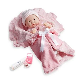 JC TOYS | La Newborn Nursery 15.5" Asian Soft Body Baby Doll Pink Outfit,商家Macy's,价格¥337