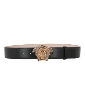 Versace | La Medusa Crystal Leather Belt商品图片,7.3折×额外9折, 额外九折