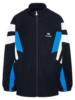 巴黎世家外套评价, Balenciaga | BALENCIAGA Sporty B Fleece Tracksuit Jacket Black商品图片 