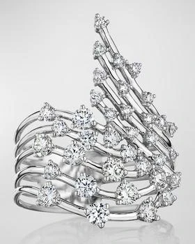 HUEB | 18K Luminus White Gold Wrapped Ring,商家Neiman Marcus,价格¥32599