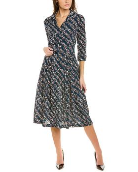 samantha sung, SAMANTHA SUNG | Samantha Sung Audrey 3 Silk Shirtdress商品图片 3.5折